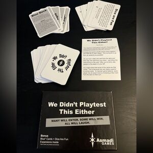 We Didn’t Play Test This Either, Card Game for Adults, Group Party Game